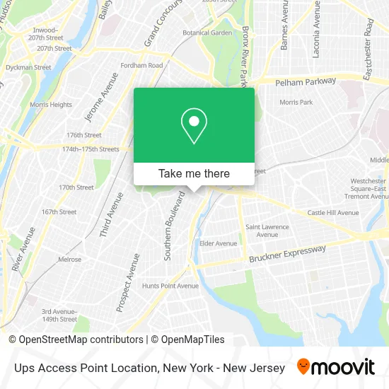 Ups Access Point Location map