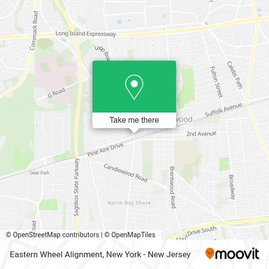 Eastern Wheel Alignment map