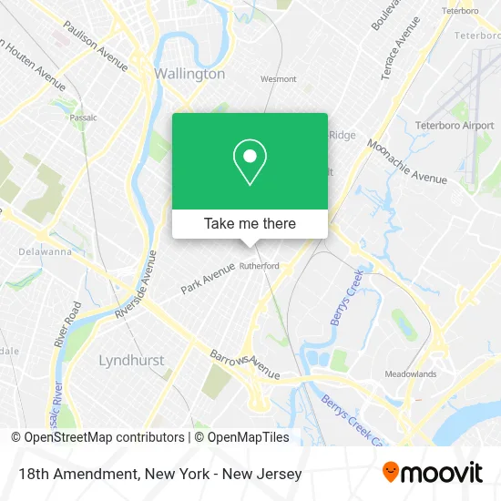 18th Amendment map