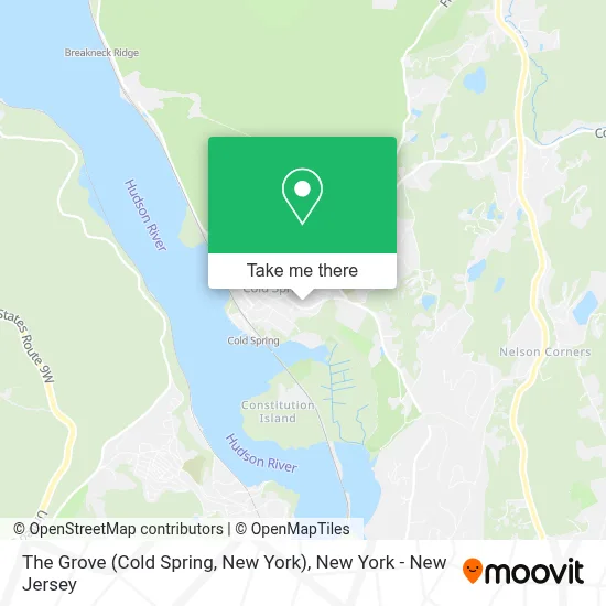 The Grove (Cold Spring, New York) map