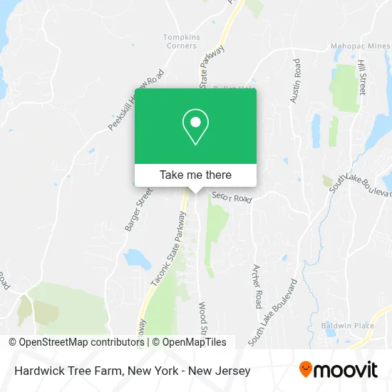Hardwick Tree Farm map