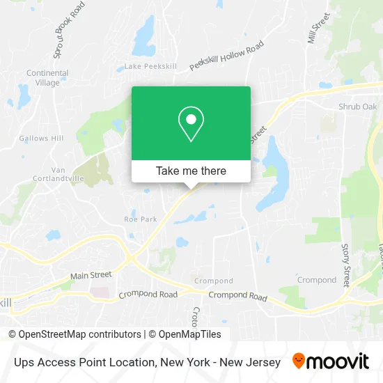 Ups Access Point Location map