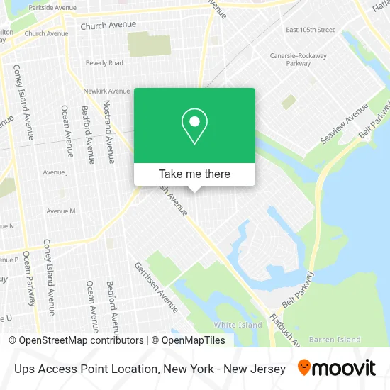 Ups Access Point Location map