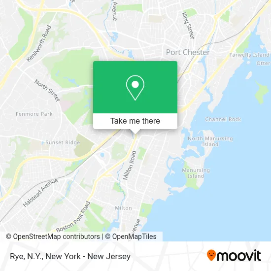 Rye, N.Y. map