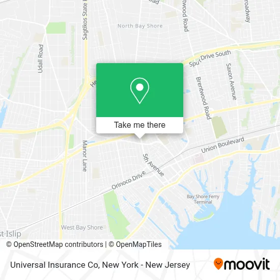 Universal Insurance Co map