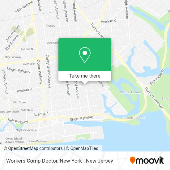 Workers Comp Doctor map