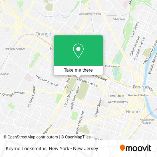 Keyme Locksmiths map