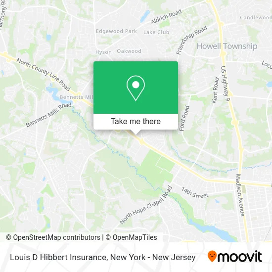 Louis D Hibbert Insurance map