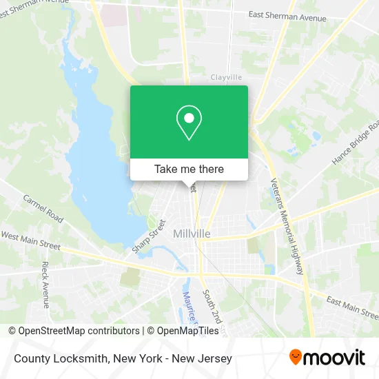 County Locksmith map