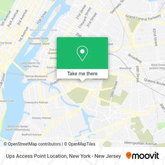 Ups Access Point Location map