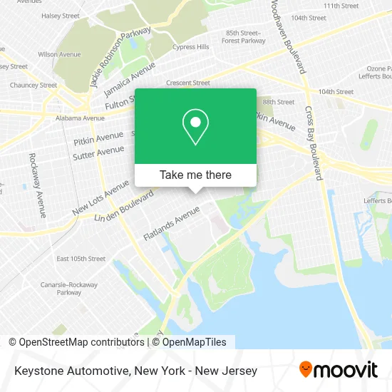 Keystone Automotive map
