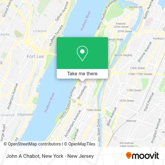 John A Chabot map