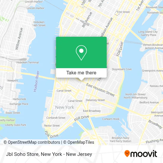 Jbl Soho Store map