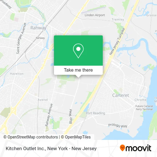 Kitchen Outlet Inc. map