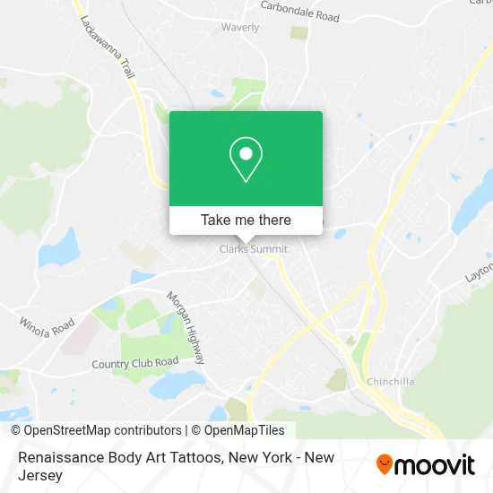 Renaissance Body Art Tattoos map
