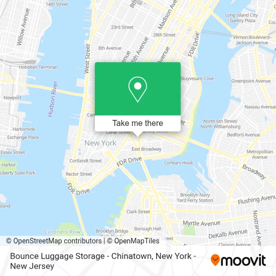 Bounce Luggage Storage - Chinatown map