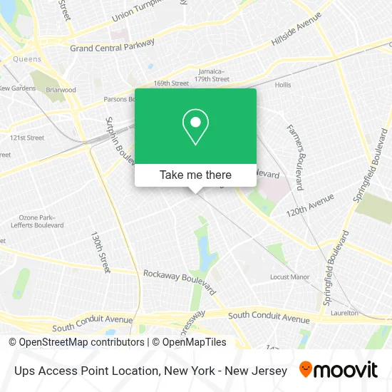 Ups Access Point Location map