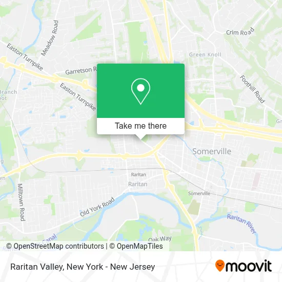 Raritan Valley map