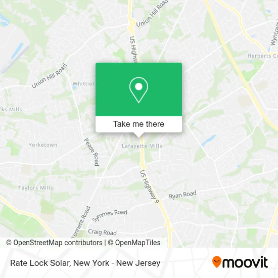 Rate Lock Solar map