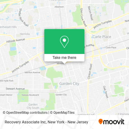 Recovery Associate Inc map