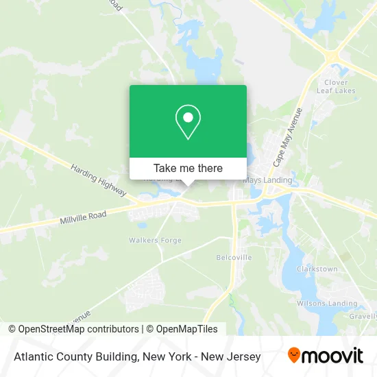 Atlantic County Building map