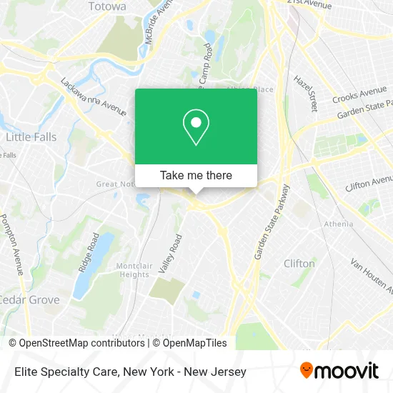 Elite Specialty Care map