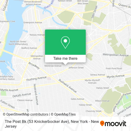 The Post Bk (53 Knickerbocker Ave) map
