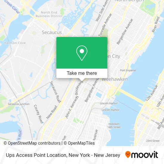 Ups Access Point Location map