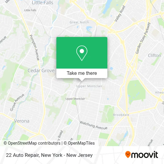 22 Auto Repair map