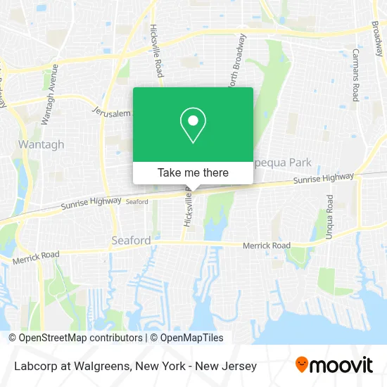 Labcorp at Walgreens map