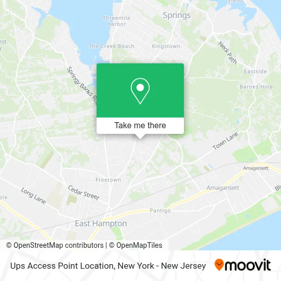 Ups Access Point Location map