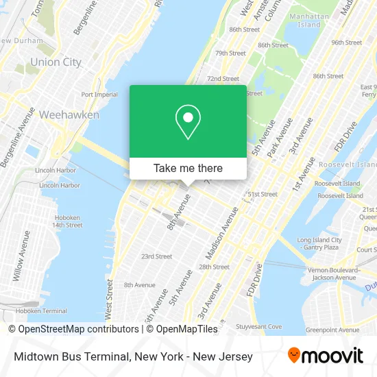 Midtown Bus Terminal map
