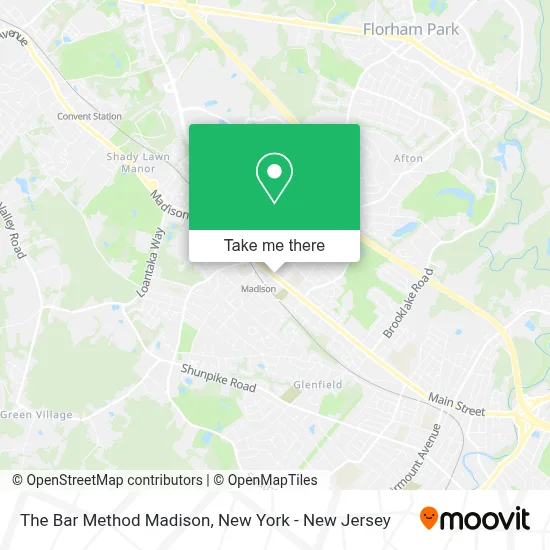 The Bar Method Madison map
