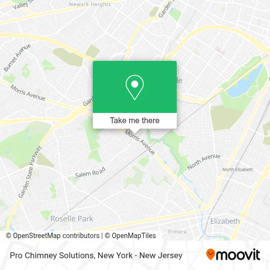 Pro Chimney Solutions map