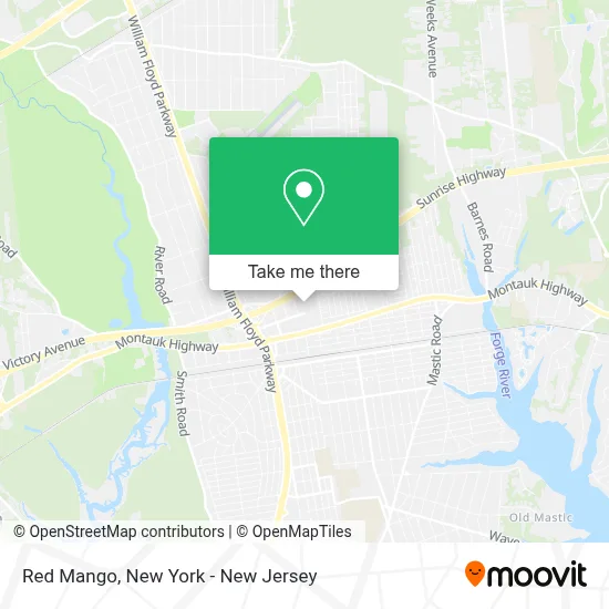 Red Mango map