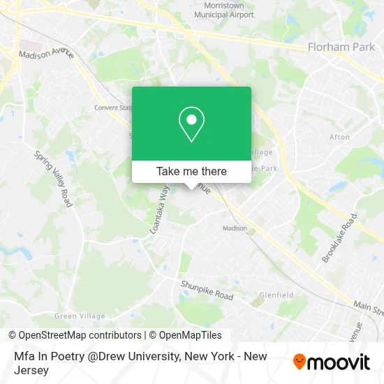 Mfa In Poetry @Drew University map