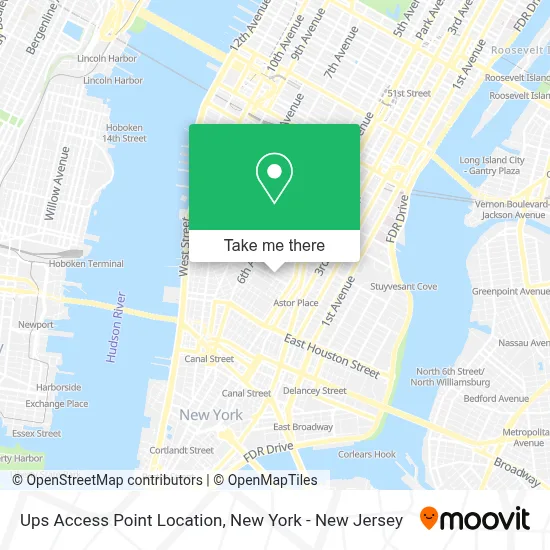 Ups Access Point Location map
