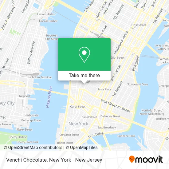 Venchi Chocolate map