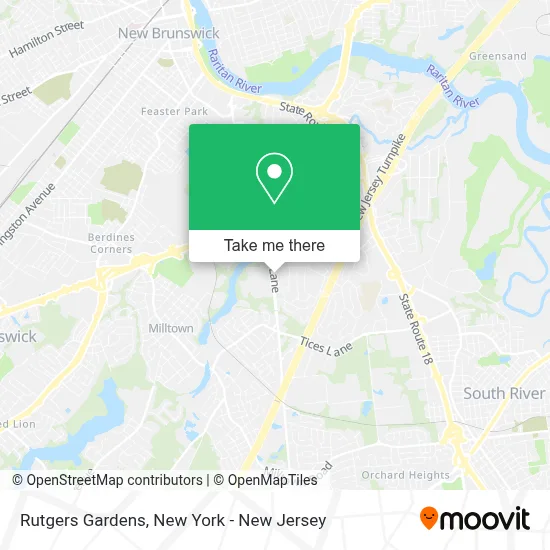 Rutgers Gardens map