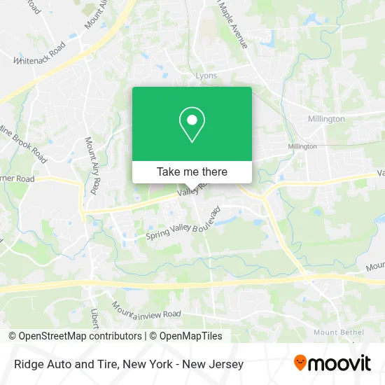 Ridge Auto and Tire map