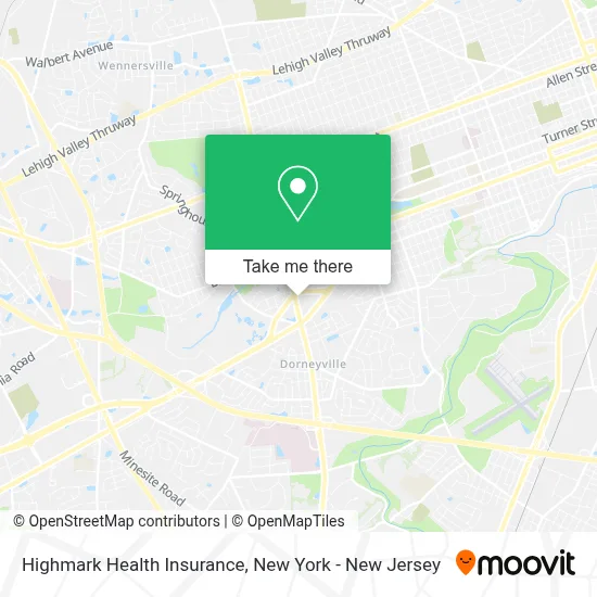 Highmark Health Insurance map