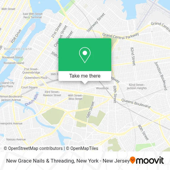 New Grace Nails & Threading map
