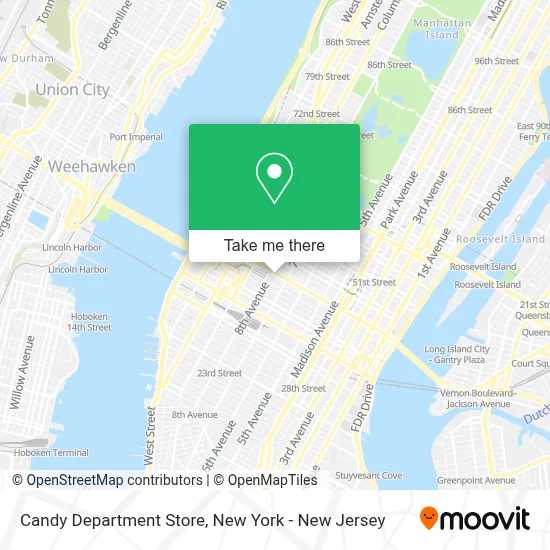 Candy Department Store map