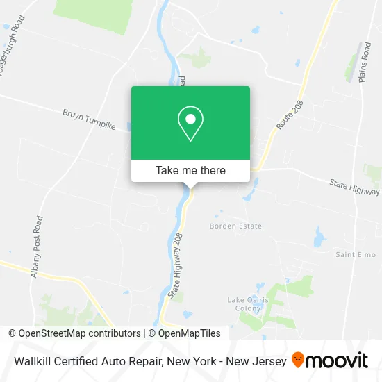 Wallkill Certified Auto Repair map