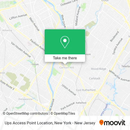 Ups Access Point Location map