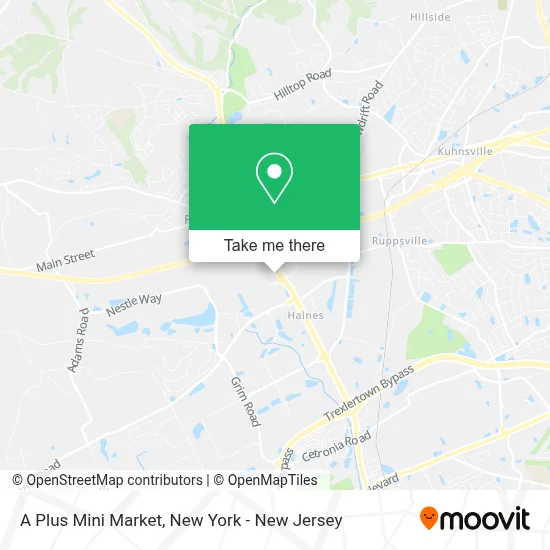 A Plus Mini Market map