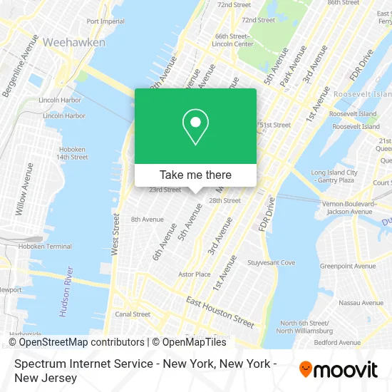 Spectrum Internet Service - New York map