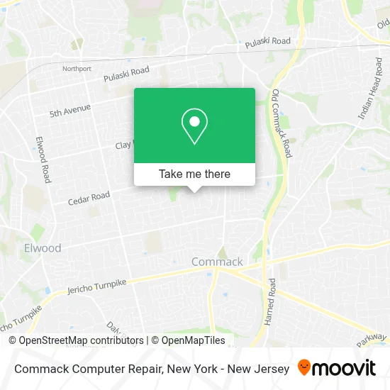 Commack Computer Repair map
