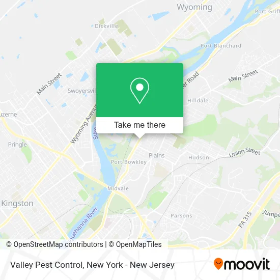 Valley Pest Control map