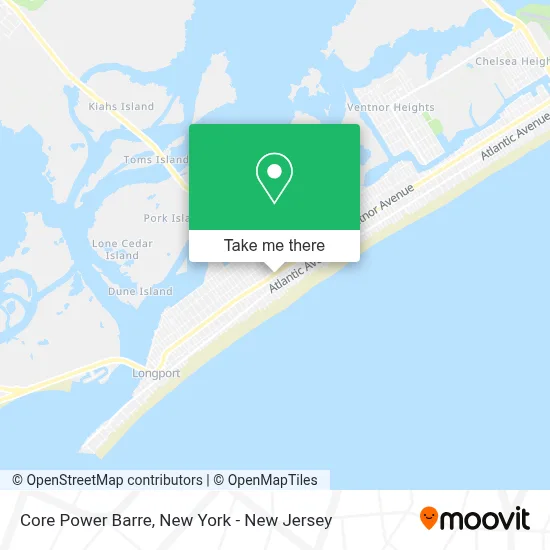 Core Power Barre map